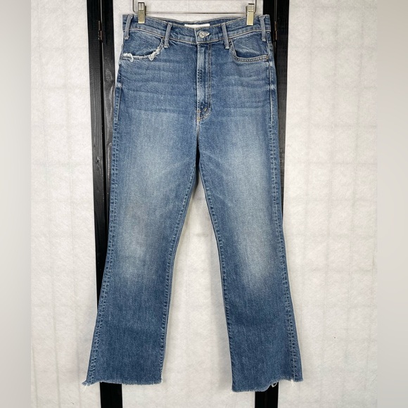 MOTHER The hustler ankle Fray Jeans in wash we all scream 29 - Picture 2 of 10